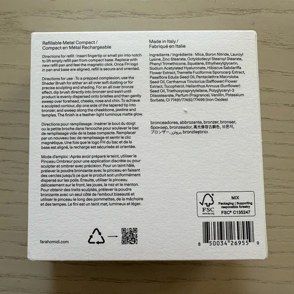 Fara Homidi Essential Bronzer Compact NWT in Bois shade - Picture 6 of 10